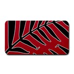 Leaves Silhouette Tropical Style Print Medium Bar Mats 16 x8.5  Bar Mat