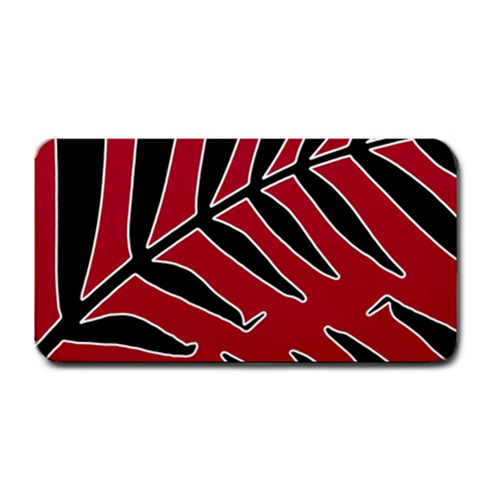 Leaves Silhouette Tropical Style Print Medium Bar Mats