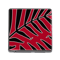 Leaves Silhouette Tropical Style Print Memory Card Reader (square 5 Slot) by dflcprintsclothing