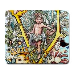 The Illustrated Alphabet - V - By Larenard Large Mousepads