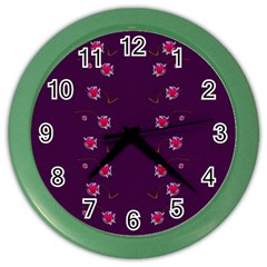 Love Is So Big In The Natures Mosaic Color Wall Clock by pepitasart