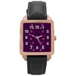 Love Is So Big In The Natures Mosaic Rose Gold Leather Watch  Front