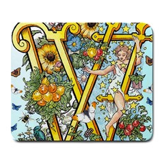 The Illustrated Alphabet - W - By Larenard Large Mousepads