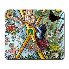 The Illustrated Alphabet - X - By Larenard Large Mousepads by LaRenard