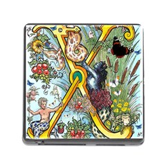 The Illustrated Alphabet - X - By Larenard Memory Card Reader (square 5 Slot)