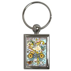 The Illustrated Alphabet - Y - By Larenard Key Chain (rectangle)