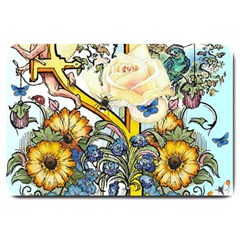 The Illustrated Alphabet - Y - By Larenard Large Doormat  by LaRenard