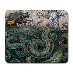 Slay Your Dragons - By Larenard Large Mousepads by LaRenard