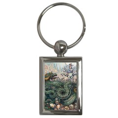 Slay Your Dragons - By Larenard Key Chain (rectangle)