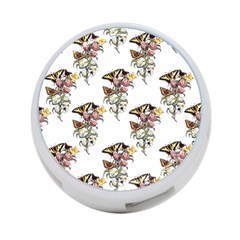 Butterflies On Peonies - By Larenard 4-port Usb Hub (two Sides) by LaRenard