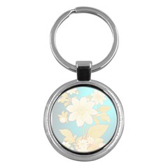 Blonde Dahlia - By Larenard Key Chain (round)