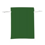 Basil Green - Lightweight Drawstring Pouch (L) Back