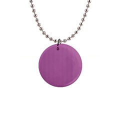 Bodacious Pink - 1  Button Necklace