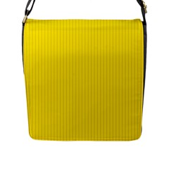 Bumblebee Yellow - Flap Closure Messenger Bag (l) by FashionLane