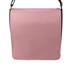 Baby Pink - Flap Closure Messenger Bag (l) by FashionLane