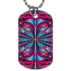 Fractal Flower Dog Tag (one Side) by Sparkle