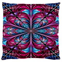 Fractal Flower Large Cushion Case (one Side) by Sparkle