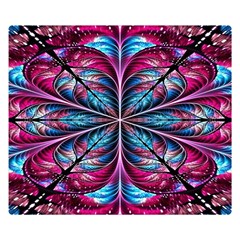 Fractal Flower Double Sided Flano Blanket (small)  by Sparkle