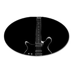 Fractal Guitar Oval Magnet by Sparkle