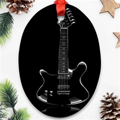 Fractal Guitar Oval Ornament (two Sides) by Sparkle