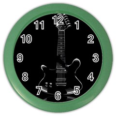 Fractal Guitar Color Wall Clock by Sparkle