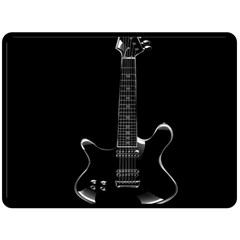 Fractal Guitar Fleece Blanket (large)  by Sparkle