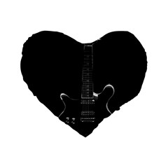 Fractal Guitar Standard 16  Premium Heart Shape Cushions by Sparkle