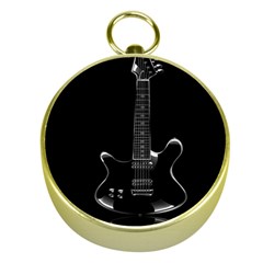 Fractal Guitar Gold Compasses by Sparkle