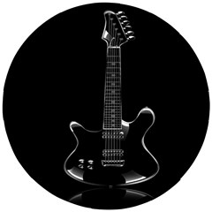 Fractal Guitar Wooden Puzzle Round by Sparkle