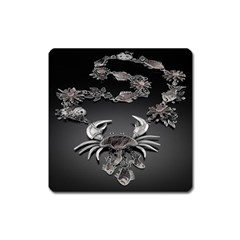 Fractal Jewerly Square Magnet