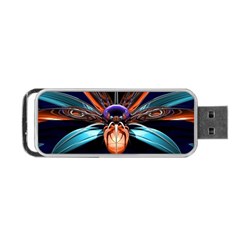 Fractal Flower Portable Usb Flash (one Side) by Sparkle