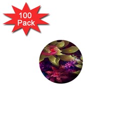 Fractal Flower 1  Mini Buttons (100 Pack)  by Sparkle