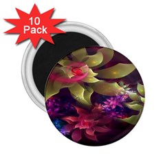 Fractal Flower 2 25  Magnets (10 Pack)  by Sparkle