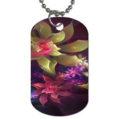 Fractal Flower Dog Tag (one Side) by Sparkle