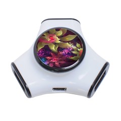 Fractal Flower 3-port Usb Hub by Sparkle