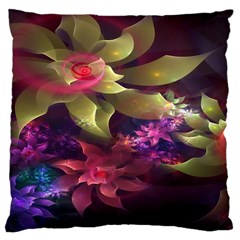 Fractal Flower Large Cushion Case (two Sides) by Sparkle