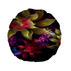 Fractal Flower Standard 15  Premium Round Cushions