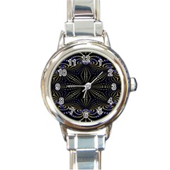 Fractal Mandale Round Italian Charm Watch by Sparkle