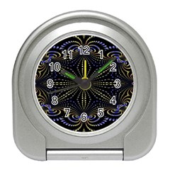 Fractal Mandale Travel Alarm Clock by Sparkle