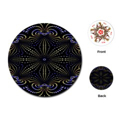 Fractal Mandale Playing Cards Single Design (round) by Sparkle