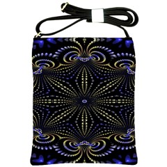 Fractal Mandale Shoulder Sling Bag by Sparkle