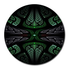 Fractal Illusion Round Mousepads