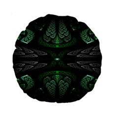 Fractal Illusion Standard 15  Premium Round Cushions