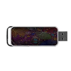 Fractal Leafs Portable Usb Flash (one Side) by Sparkle