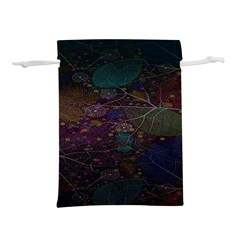 Fractal Leafs Lightweight Drawstring Pouch (m) by Sparkle