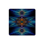 Fractal Flower Square Magnet Front