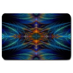 Fractal Flower Large Doormat  by Sparkle