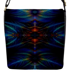 Fractal Flower Flap Closure Messenger Bag (s) by Sparkle