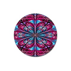 Fractal Flower Magnet 3  (round)