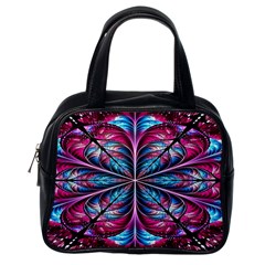 Fractal Flower Classic Handbag (one Side) by Sparkle